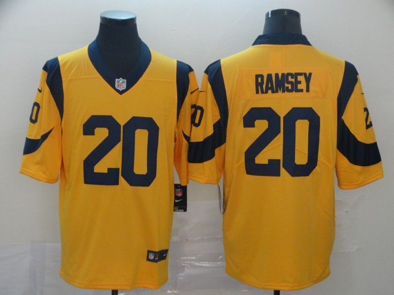 Men Los Angeles Rams #20 Ramsey Yellow Nike Vapor Untouchable Limited Player NFL Jerseys->washington redskins->NFL Jersey